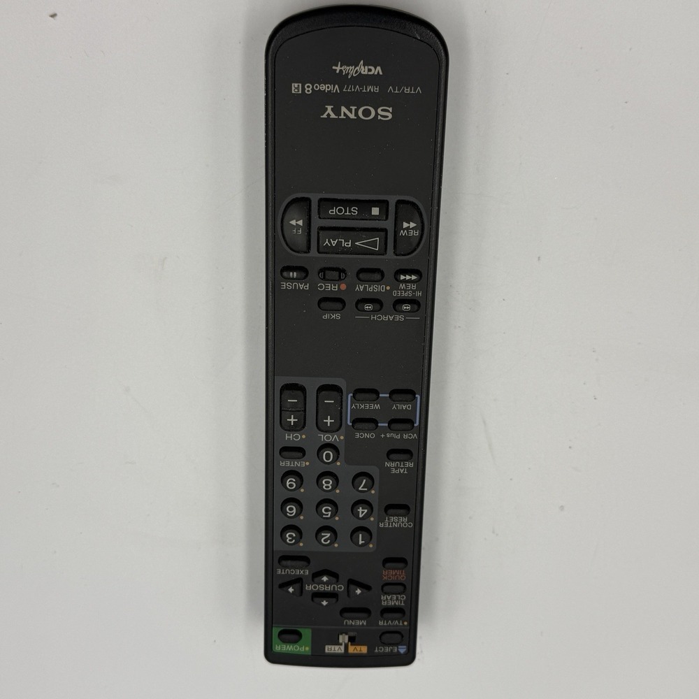 Sony RMT-V177 Video 8 VCR Plus VTR TV Remote Control Tested Working